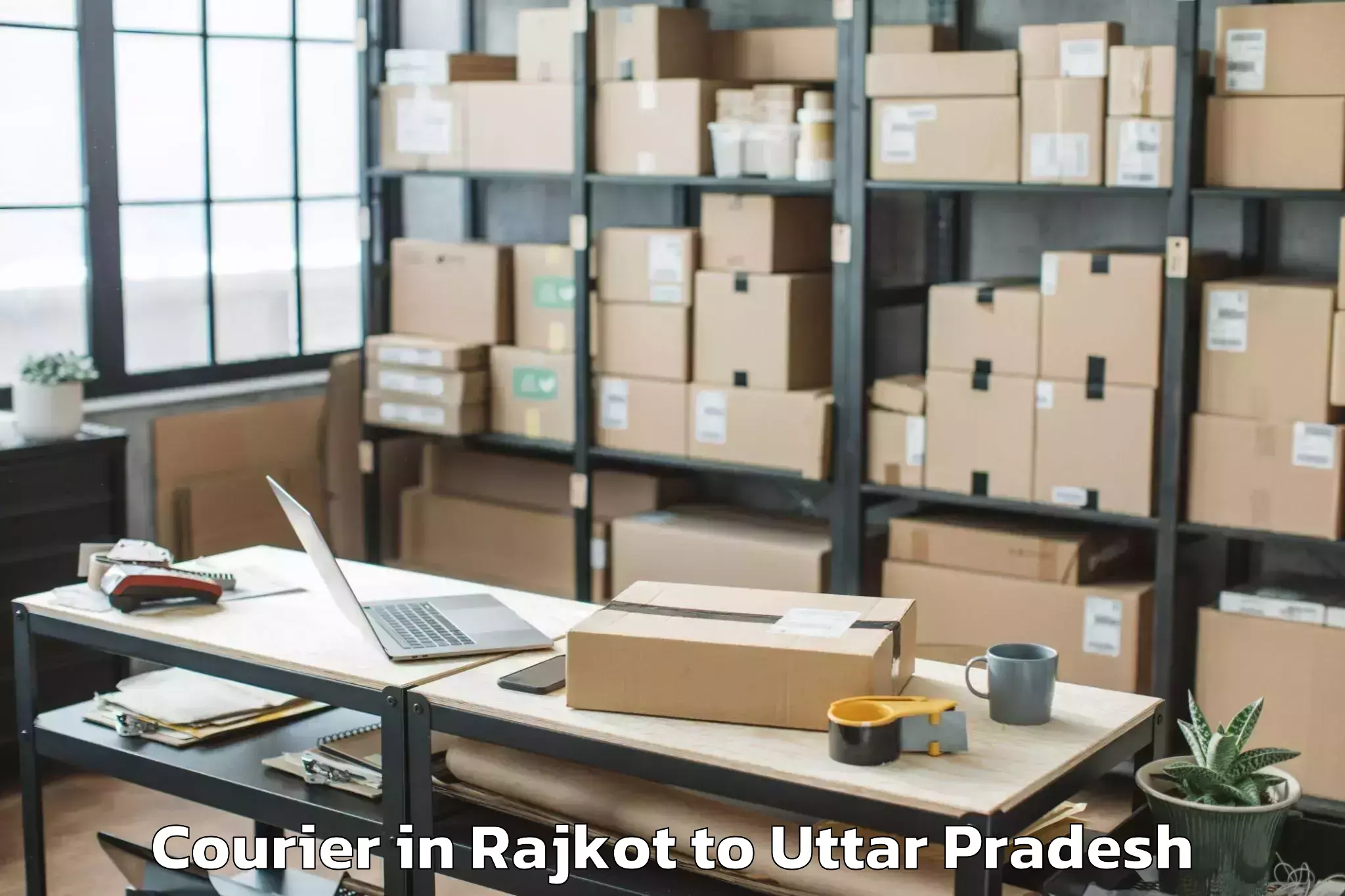 Get Rajkot to Bachhraon Courier